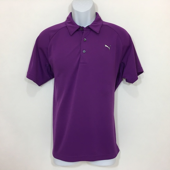 purple puma golf shirt